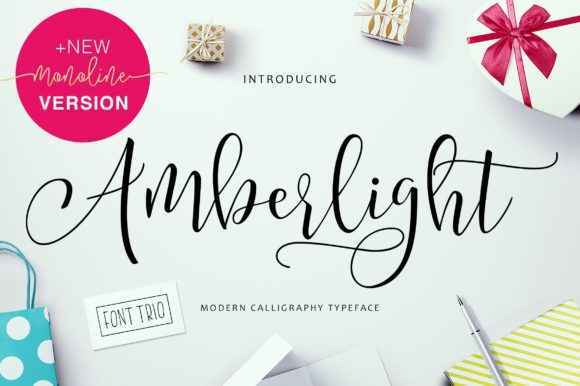 Amberlight: A Script Handwritten Font for Elegant Editorial Design