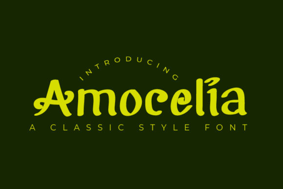 Amocelia: The Script Handwritten Font for Powerful Branding and Creative Campaigns
