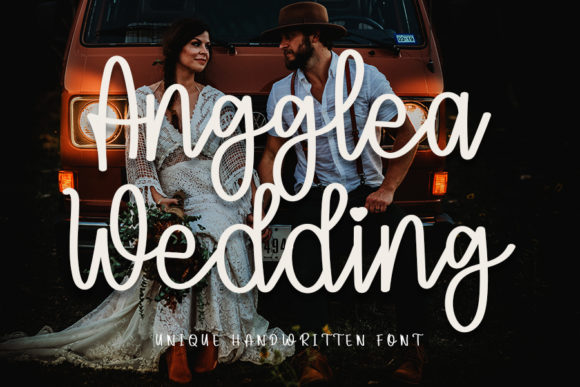 Angglea Wedding: A Timeless Script Font for Elegant Branding