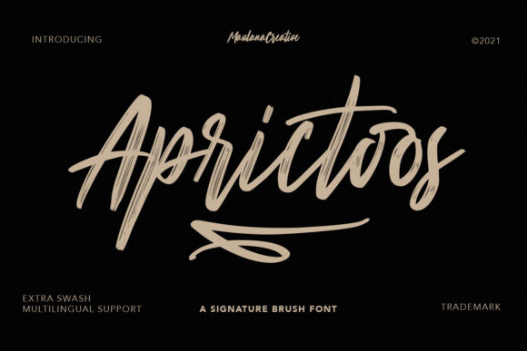 Aprictoos: A Script Handwritten Font for Creative Makers