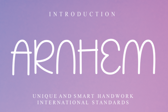Arnhem: A Sweet Script Handwritten Font for Creative Designers