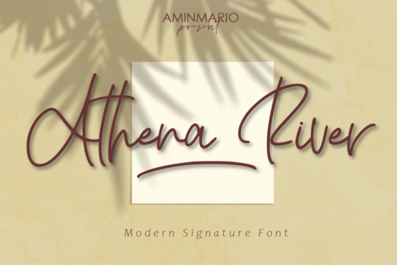 Athena River: The Script Handwritten Font for Premium Branding and Social Media Design