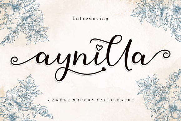 Aynilla: A Romantic Script Font for Elegant Branding