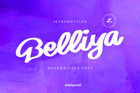 Belliya: A Script Handwritten Font for Creative Web Design