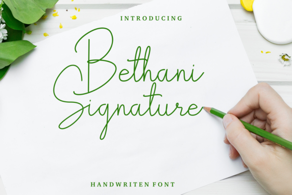 Bethani Signature: A Font for Elegant Storytelling