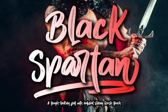 Black Spartan: A Bold Script Font for Editorial Design