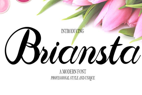 Briansta: A Script Handwritten Font for Luxurious Digital Branding