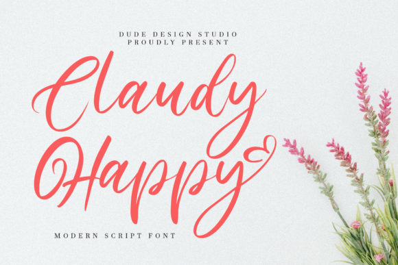 Claudy Happy: A Script Handwritten Font for Campaign Creativity