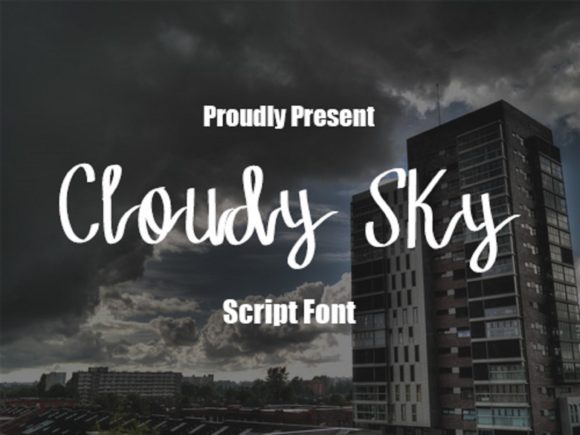 Cloudy Sky: A Font That Breathes Life into Your Handmade Creations