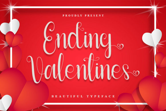 Ending Valentines: A Romantic Script Font for Editorial Design