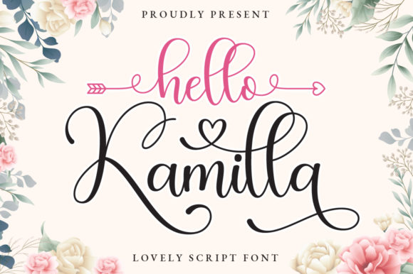 Hello Kamilla: A Script Handwritten Font for Creative Crafters