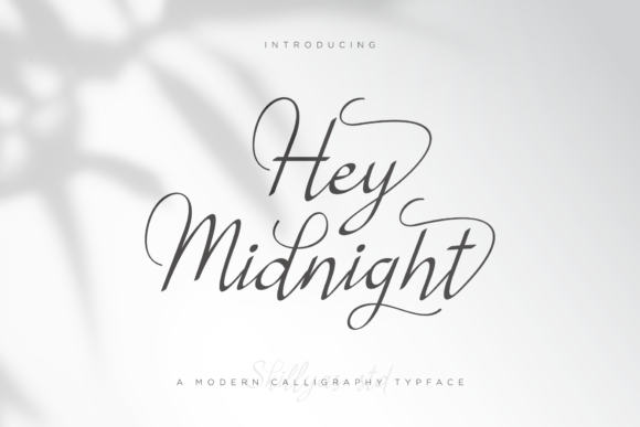 Hey Midnight: A Script Handwritten Font with a Luxury Spark
