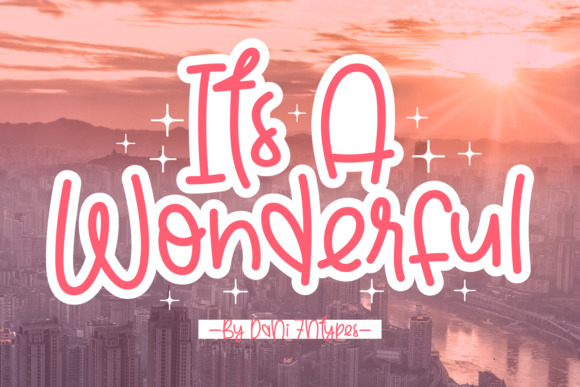 Its a Wonderful: A Script Handwritten Font for Creative Crafters