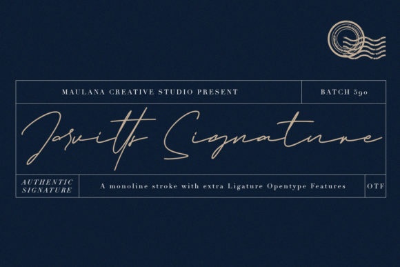 Jarvitts Signature: A Script Handwritten Font for Editorial Design and Branding