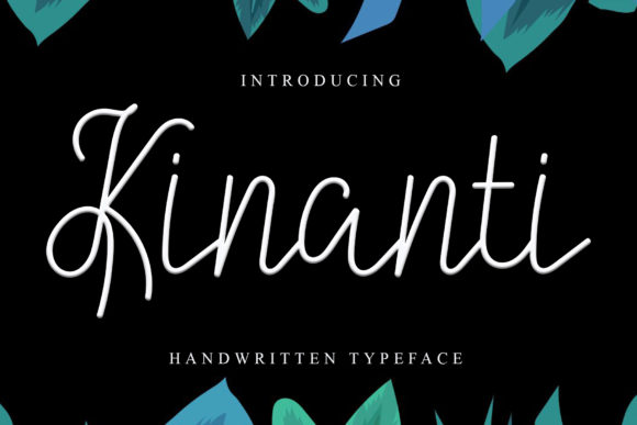 Kinanti: A Script Handwritten Font for Creative Web Design