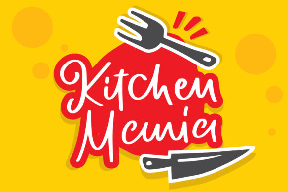 Kitchen Mania: A Script Handwritten Font for Web Design and Branding