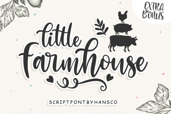 Little Farmhouse Font for Romantic Branding and Handwritten Charm