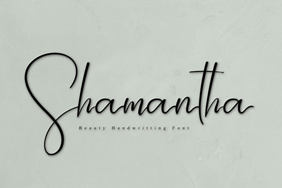 Shamantha: A Luxurious Script Font for Creative Product Design