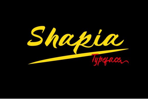 Shapia: A Script Handwritten Font for Creative Crafters and Product Makers