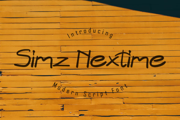 Simz Nextime: A Script Handwritten Font for Editorial Design