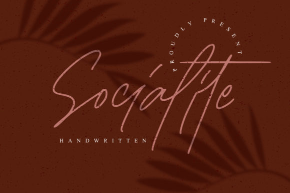 Socialite: A Script Handwritten Font for Luxurious Branding